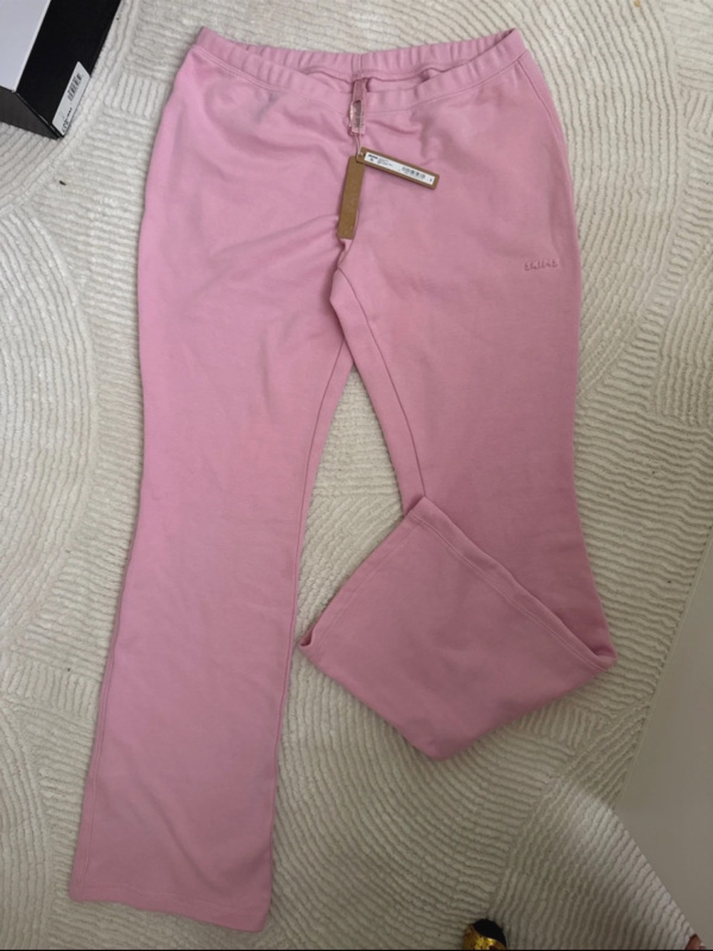 SKIMS Pink Straight-Leg Jumpsuit Pants